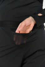 Pantaloneta running 5" - Negro
