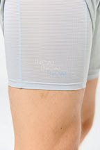 Pantaloneta running 5" - Gris