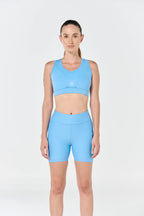 Top Running Cruzado - Azul Glaciar