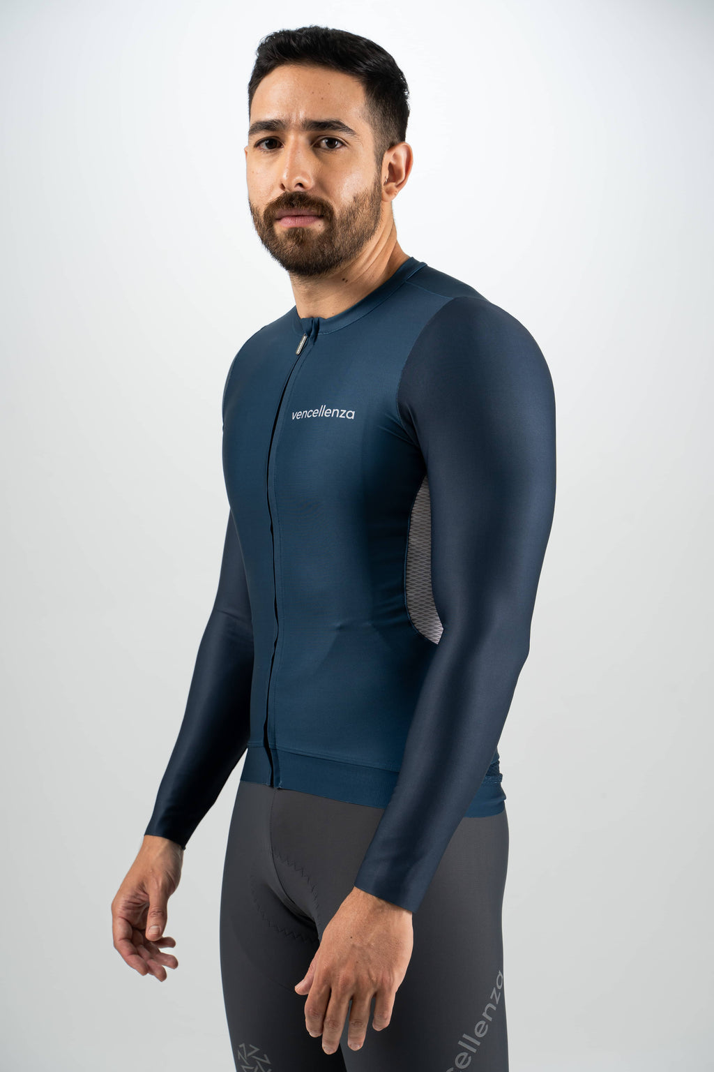 Camiseta V-II Manga Larga - Navy Blue