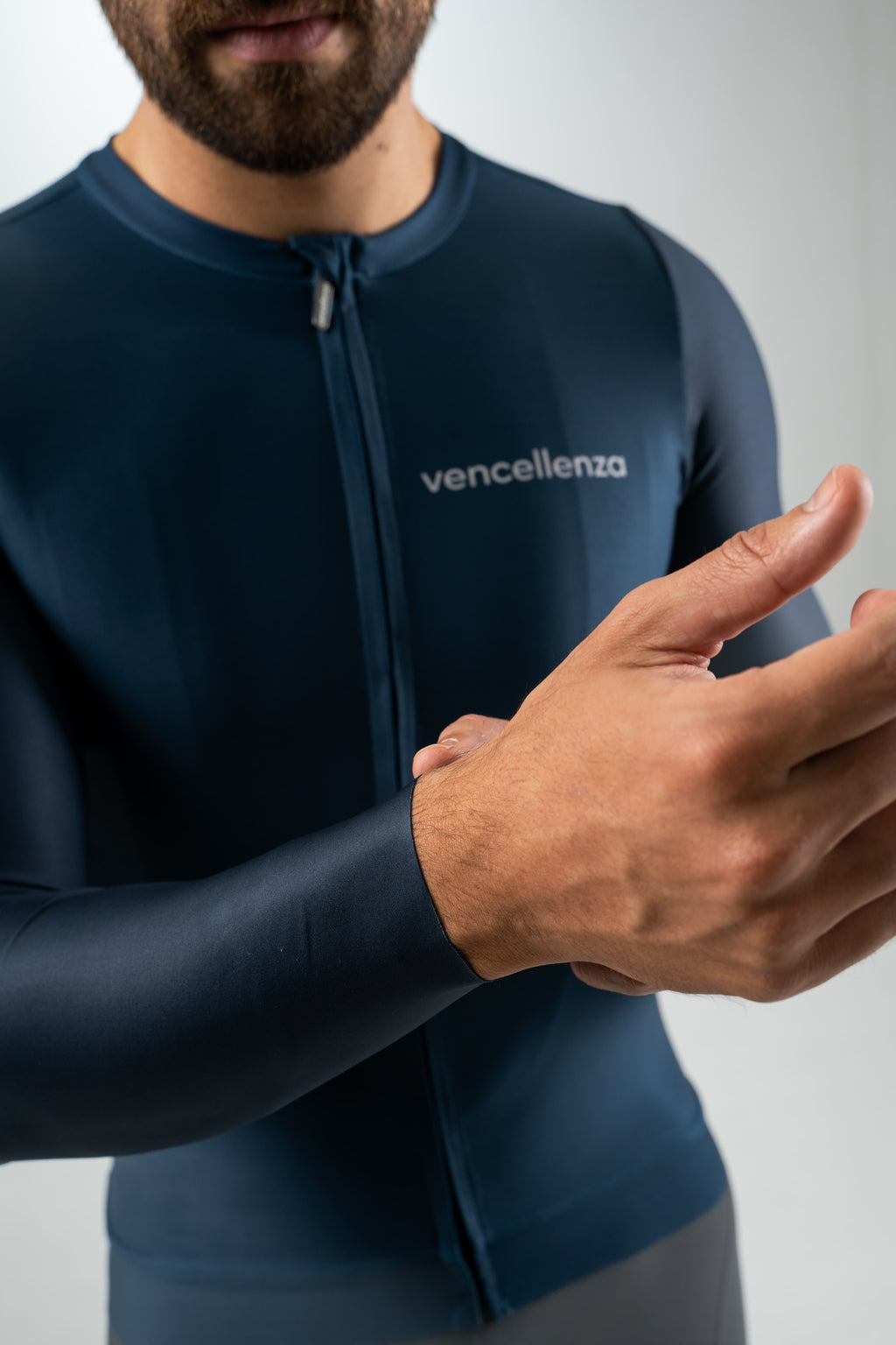 Camiseta V-II Manga Larga - Navy Blue